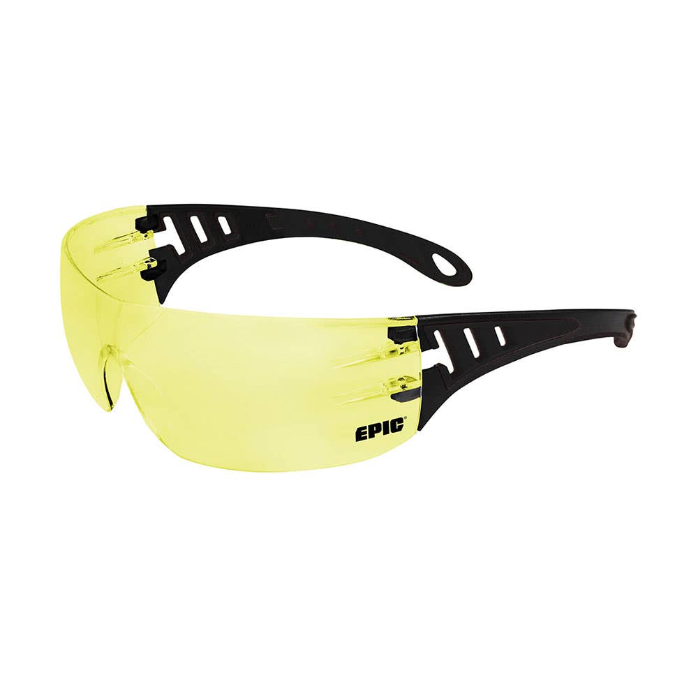 AS/AF/HC Safety Glasses Amber Lens Black Arms 40038106 SGE524