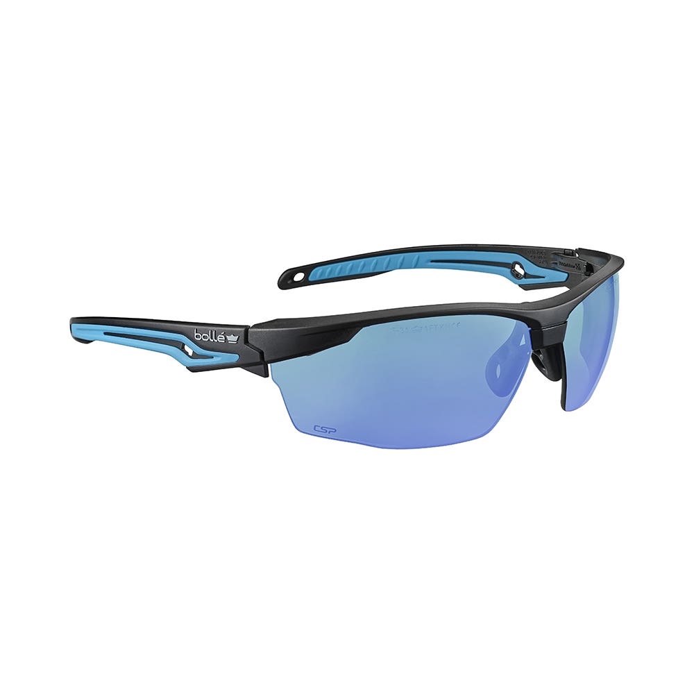 TRYON Safety Glasses Cobalt Lens Blue/Black Frame Bolle Safety TRYONN40A 40062899 TRYONN40A