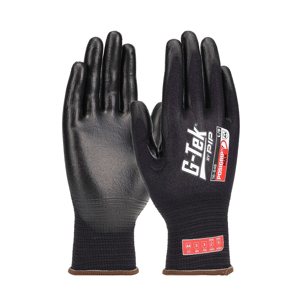 G-Tek® 16-848 PosiGripMAX Purple Cut D Gloves Vend-Pack 16848