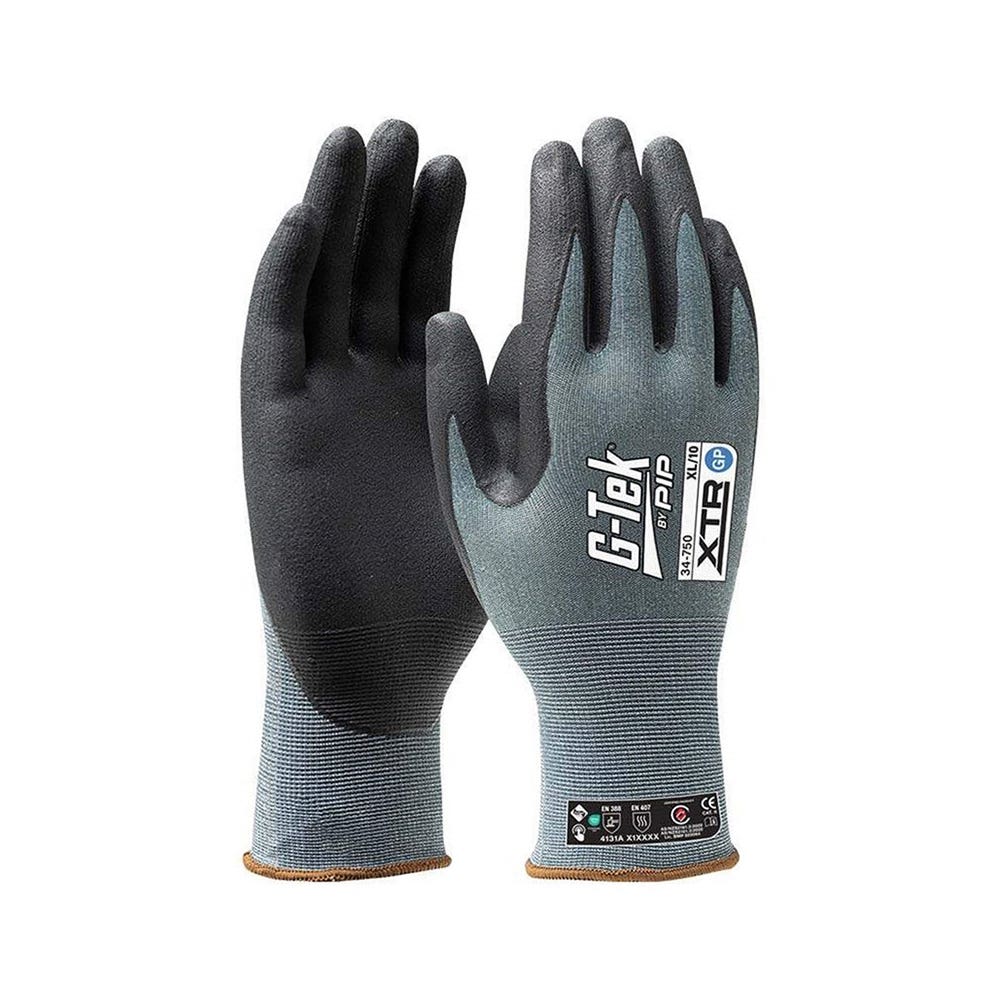G-Tek® 34-750 XTR Micro Nitrile Gloves Palm Dip Vend Pack 34750