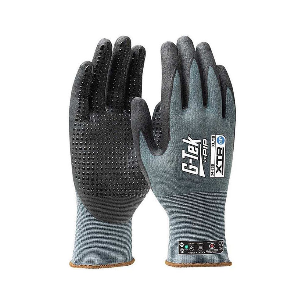G-Tek® 34-755 XTR Micro Nitrile Gloves Dot Dip Vend Pack 34755