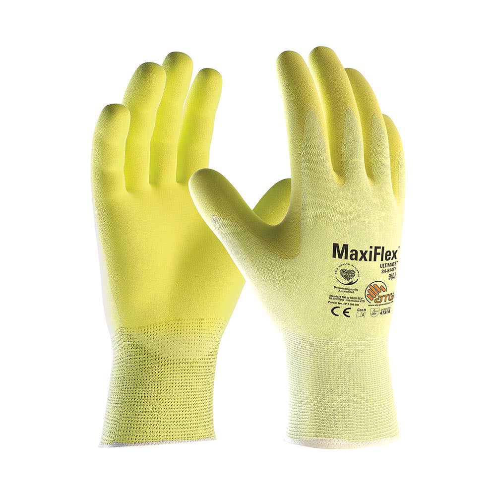34-8743FY Maxiflex® Cut™ Cut 3B Hi-Vis Gloves_348743FY