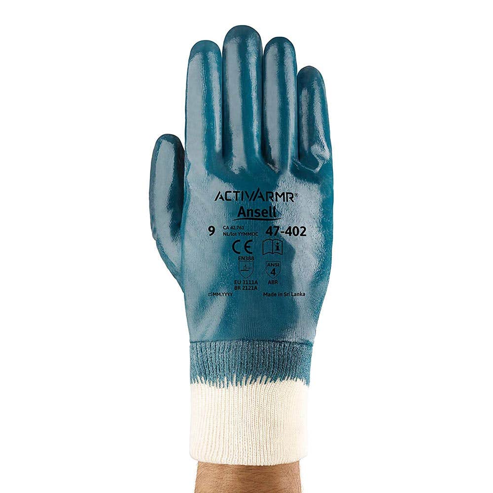 47-402 ActivArmr® Hylite™ Oil Resistant Gloves Full Nitrile Coated 47402