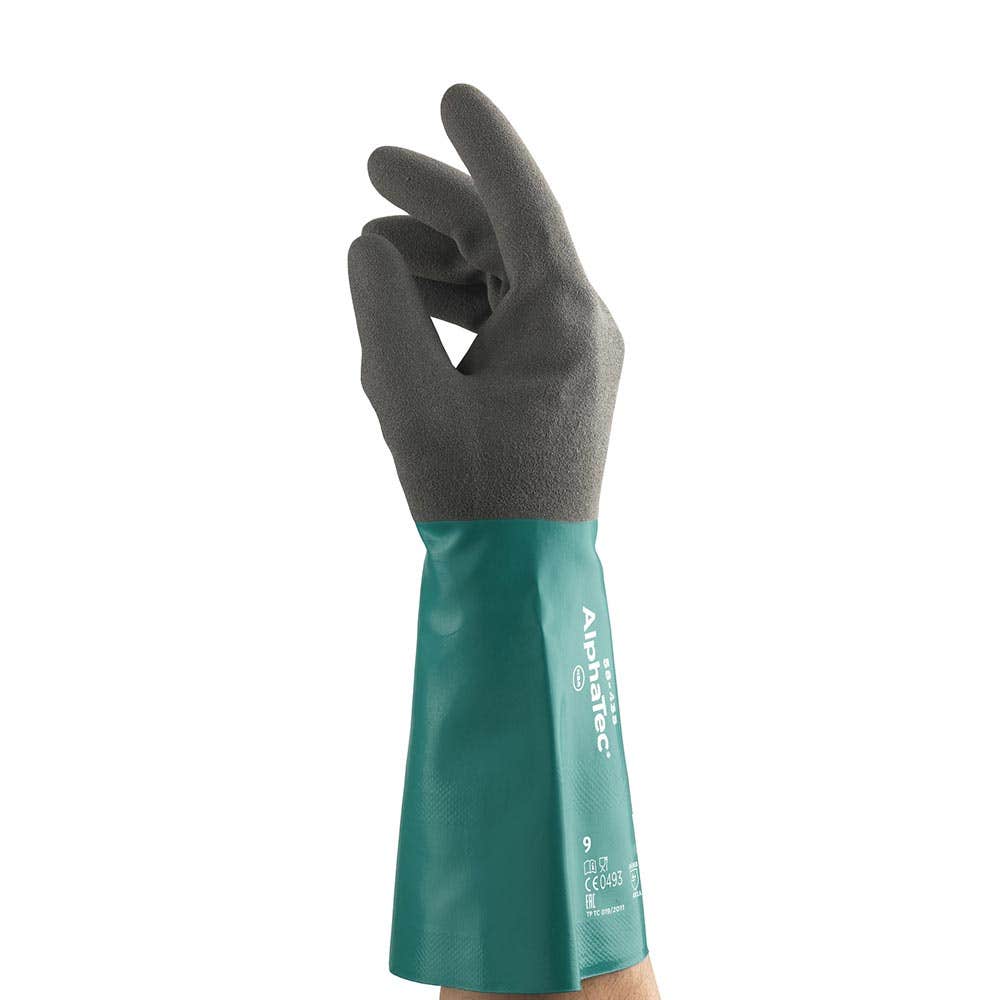 58-435 AlphaTec® Chemical Resistant Gloves Nitrile Coated 58435