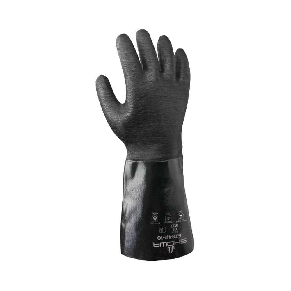 6784R Chemical & Heat Resistant Neoprene Gloves 355mm Black 10 40024499 6784R/10