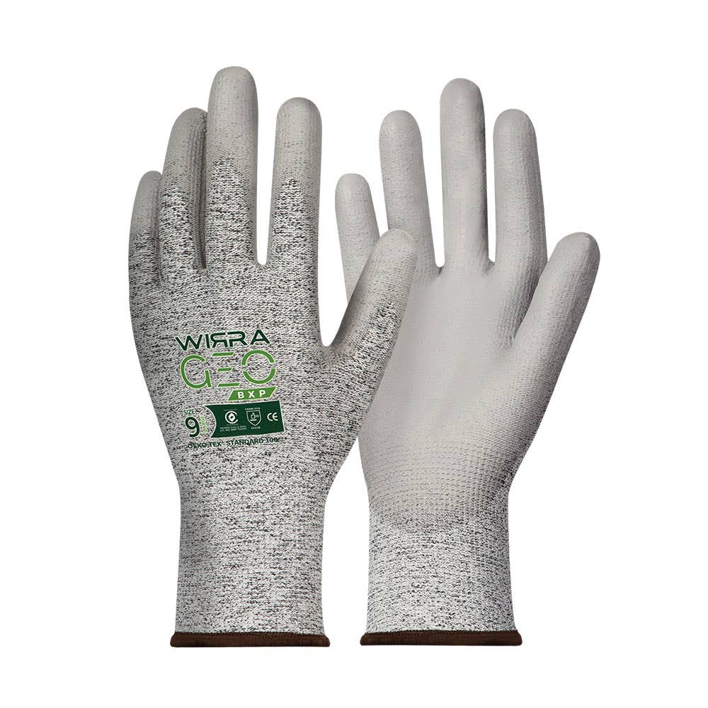Geo BXP Cut B Gloves PU Coated Grey GEOBXP