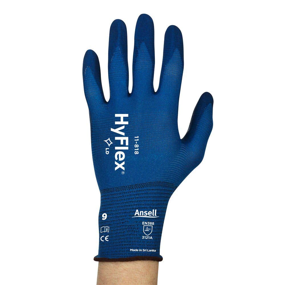 11-818 HyFlex® General Purpose Gloves Nitrile Coated 11818