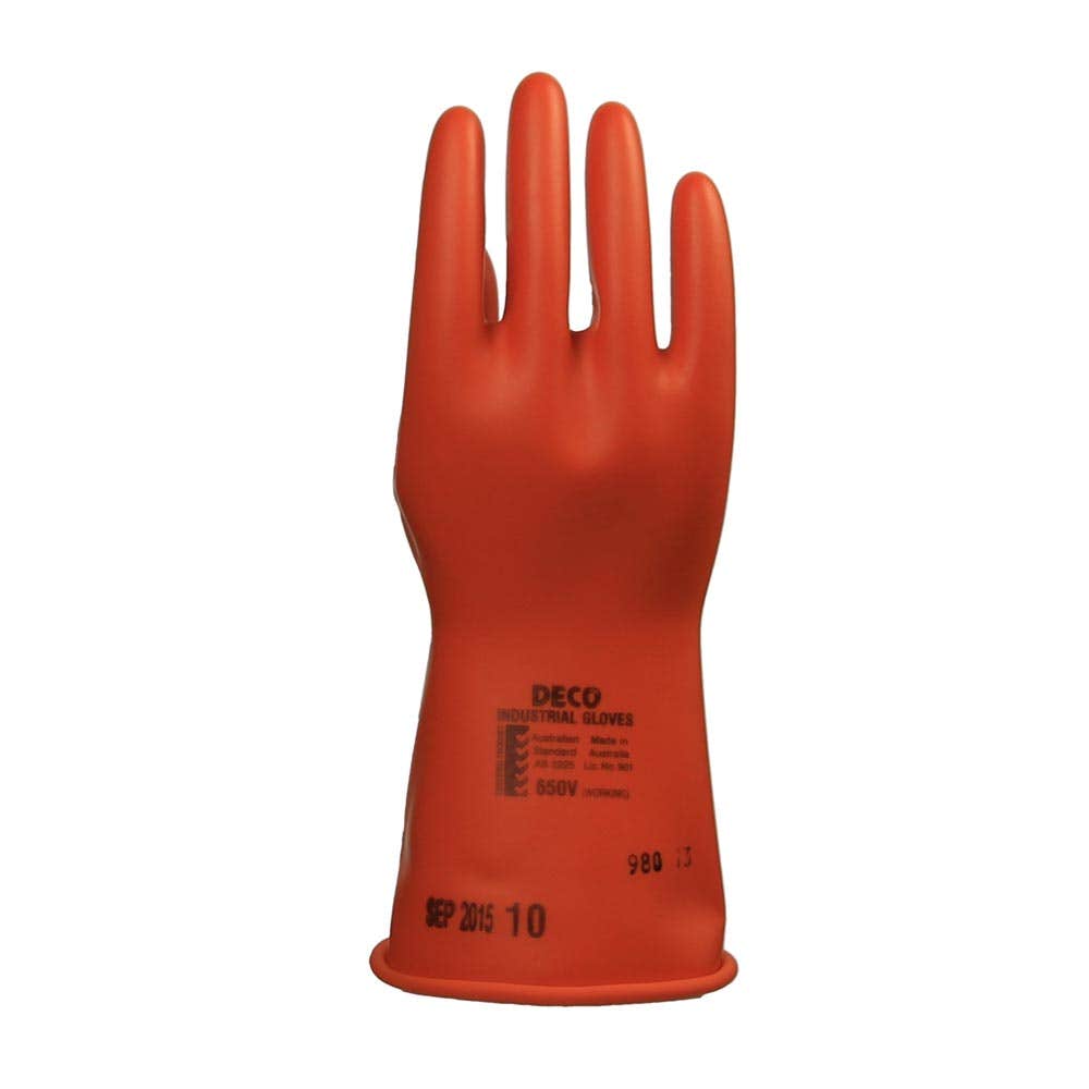 Gloves Electrical LV 650V 280mm AS2225 Size 10 DECO 416753 AEO650280-10