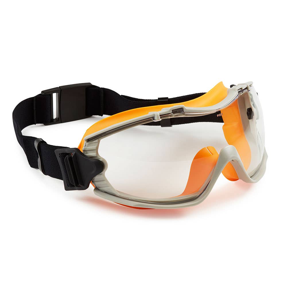 Rapid Safety Goggles Clear Lens Grey/Orange Frame_55015728_RAPID_NLA