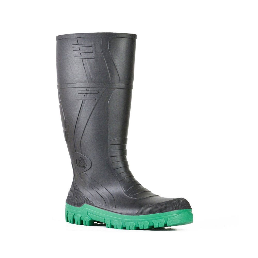892-67280 Jobmaster III PVC Gumboots Black/Green 89267280