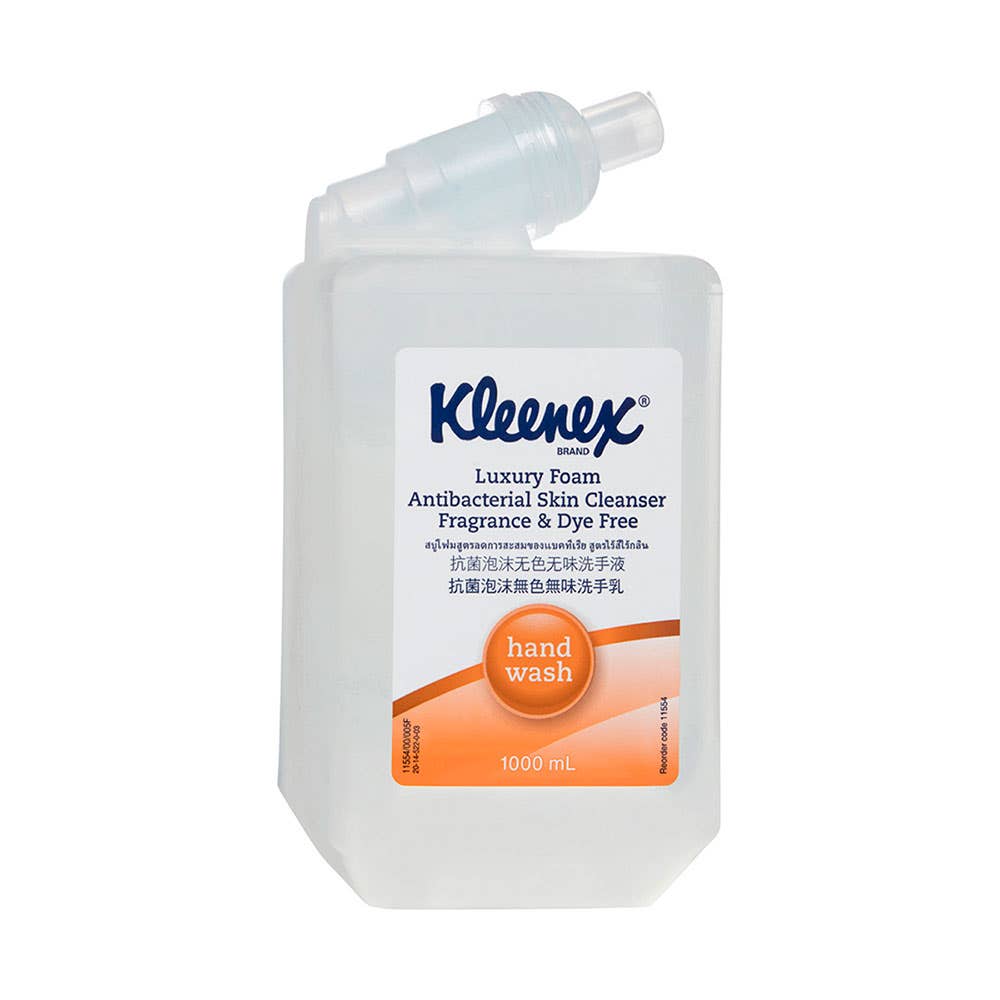 Cleaner Skin Luxury Foam Antibacterial Fragrance/Dye Free Kleenex Pk 6 428618 54961