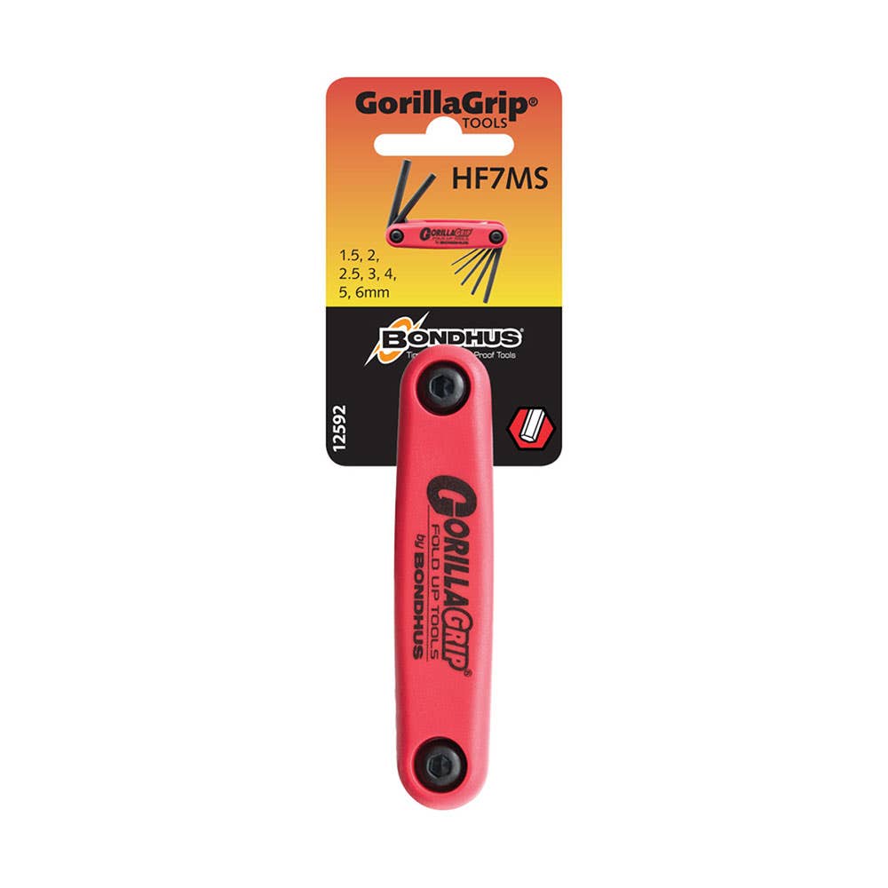 7 Piece GorillaGrip® Hex Key Set 1.5 - 6mm 91958007 BD12592