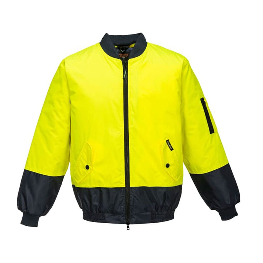 Jacket Bomber Hi Vis Yellow/Navy Waterproof 2XL 90018905 MJ304-Y/N-2XL