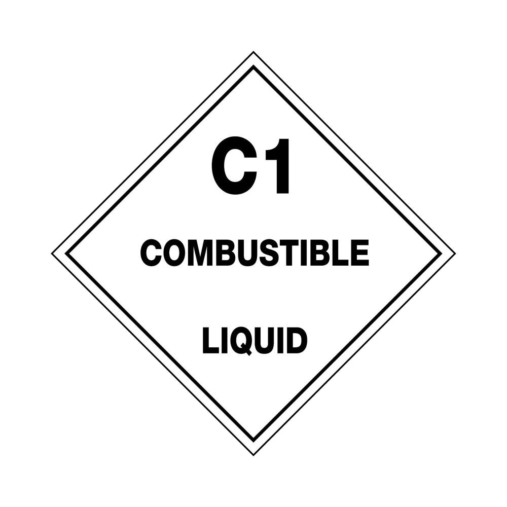 Sign C1 Combustible Liquid Diamond 270 X 270mm Metal_503531_HLTM111M