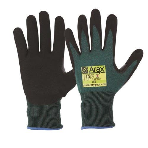 Gloves Cut 3 Resistant Nitrile Sand Dip Size 11 Arax Light AGND 11 287919 AGND-11