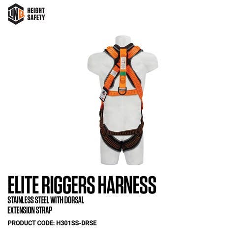 Harness Elite Riggers With Rear Dorsel Ext Strap 313257 H301-DRSE