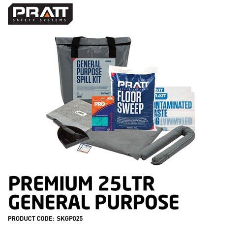 General Purpose Premium Vehicle Spill Kit Grey Bag 25L 40041129 SKGP025
