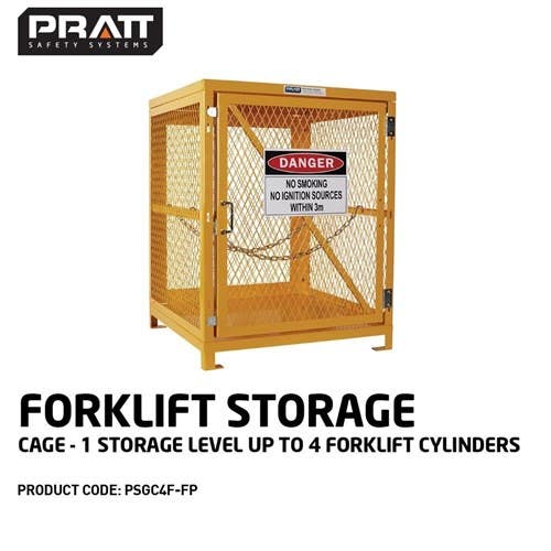 Cage Storage Gas Cylinder Capacity 4 Vert 780 X 760 X 1000mm Flat Pack 509082 PSGC4F-FP