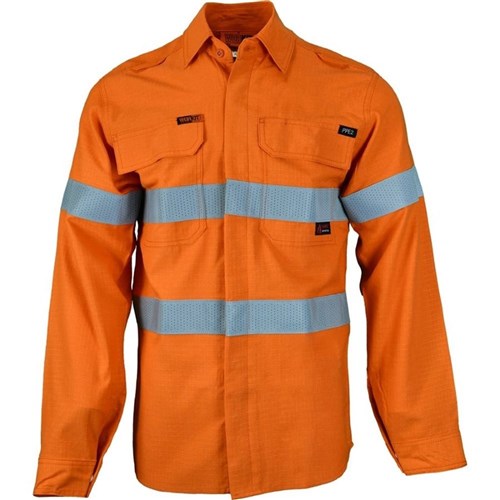 Flarex Ripstop PPE2 FR Inherent 197 Taped Orange Shirt Small 554735 2833OS