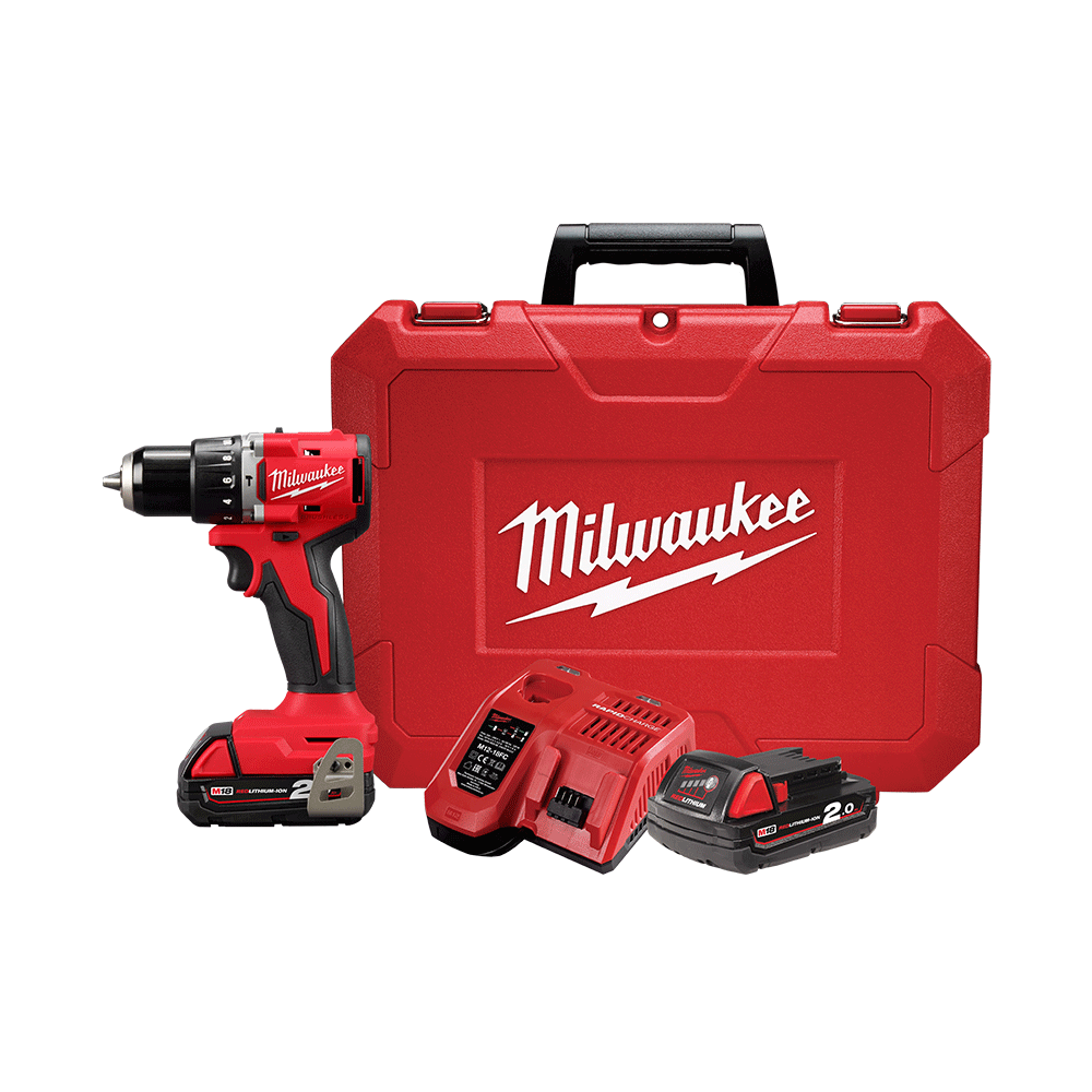 Milwaukee Brushless Hammer Drill/Driver Kit M18 13mm 564939 M18BLPDRC202C
