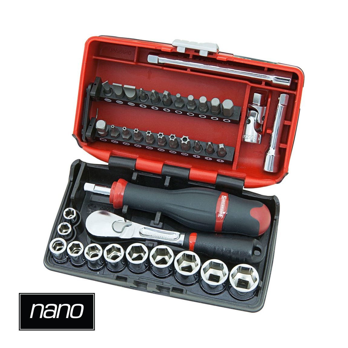 Sidchrome Nano Socket Set 1/4'' Drive 38 Pce 12120 179072 SCMT12120
