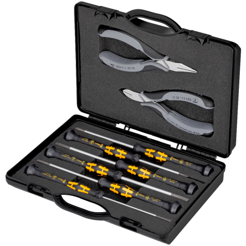 Set Plier Screwdriver Electronics Knipex 00 20 18 ESD 429523 00 20 18 ESD