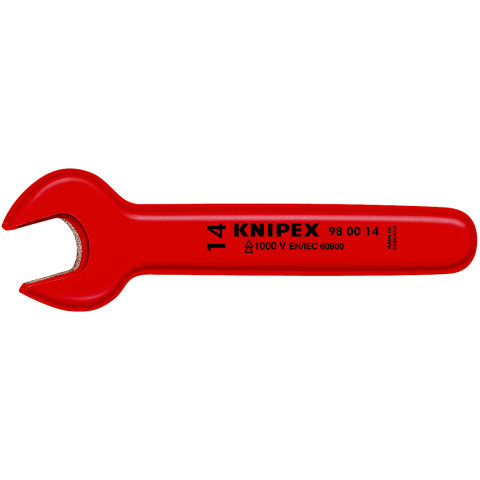 Spanner Open End 1000V INS VDE 18mm Knipex 91698037 980018