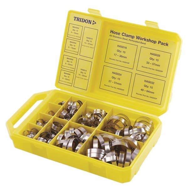 Clamp Hose Assortment Stainless Steel In Plastic Case 150 Piece 94180526 CWP150SS