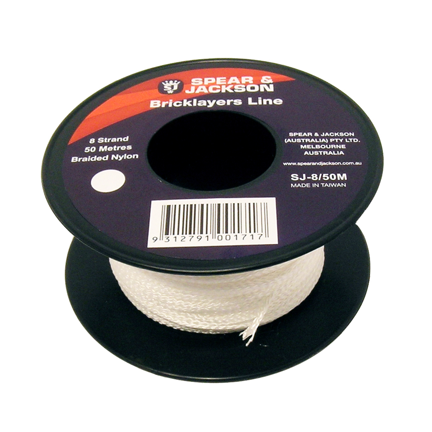 Cord Bricklayers Line 8 Strand White 50m White Brickline 282821 SJ-8/50M