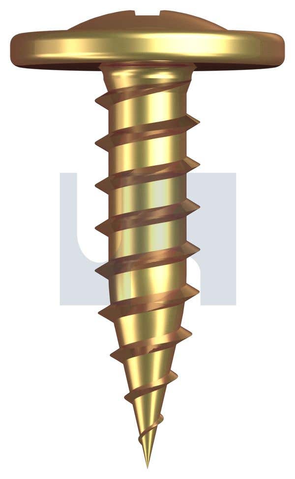 Screw Self Drilling Button Head Needle Point Zinc Yellow 8G 15 X 15mm 79017285 T9PNYAP0815016