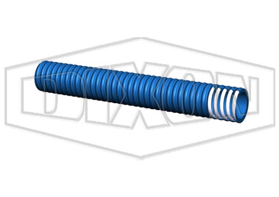 PVC Medium Heavy Duty Petrol & Oil Suction Hose Blue 50mm 150300 AUS050BHD