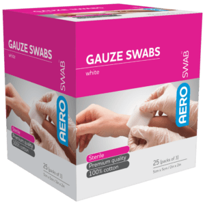 Gauze Swabs 5cm x 5cm Pack/25 x 3pcs Sterile 37100449 AGS53S