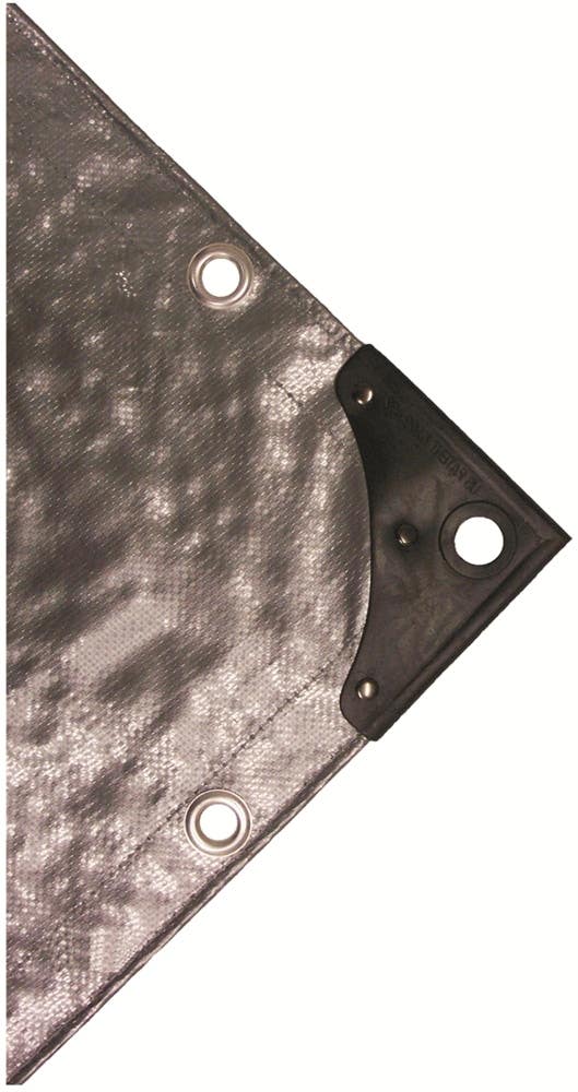 Polytuf Extra Heavy Duty Silver Black Tarp 6.1 x 6.1 37100554 SB2020