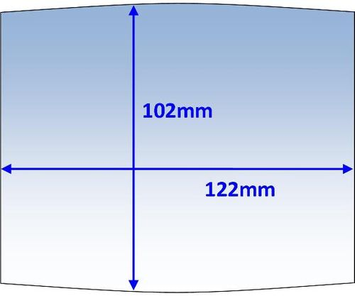 Outer Lens To Suit WIA Blue 122 x 102mm 10 Pack 267298 P7-CLm2/10