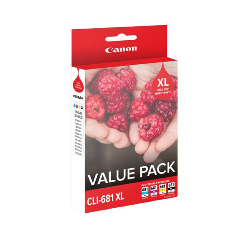 Canon CLI681XLVP OEM Ink Cartridge Colour Value Pack B/C/M/Y_1055177_CLI681XLVP