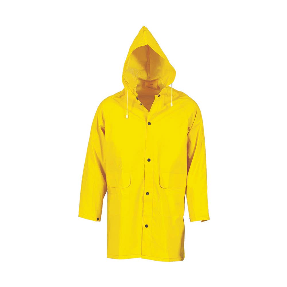 3702 PVC Rain Jacket Yellow S 522648 3702-small