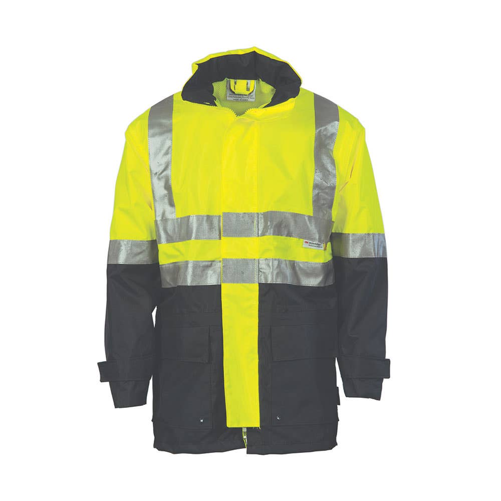3867 Hi-Vis Taped Rain Jacket 300D 3867