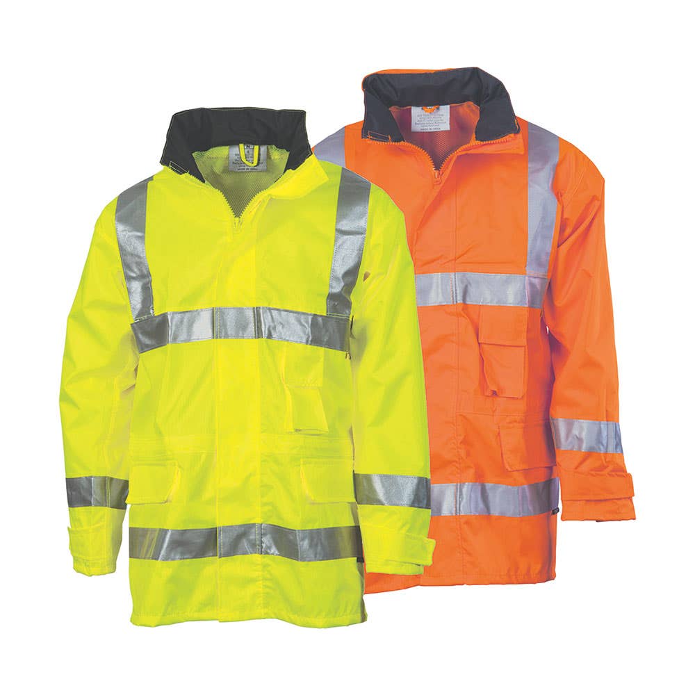 3871 Hi-Vis Taped Rain Jacket 3871