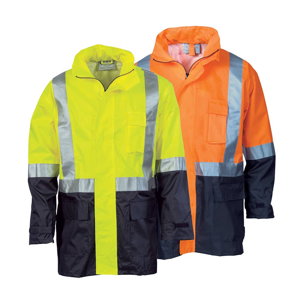 3879 Hi-Vis Taped Rain Jacket 3879