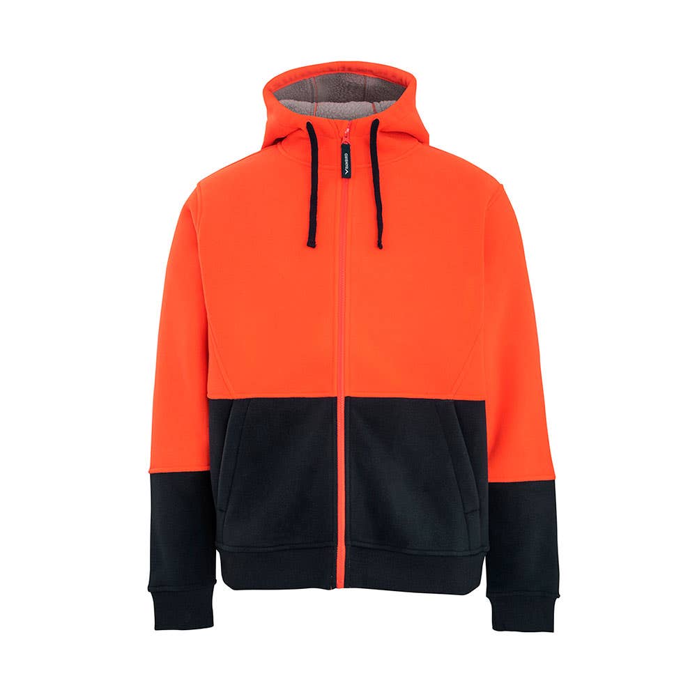 5235 Taylor Sherpa Hi-Vis Hoodie Jacket 450gsm Orange/Navy 2XL 40037367 221441