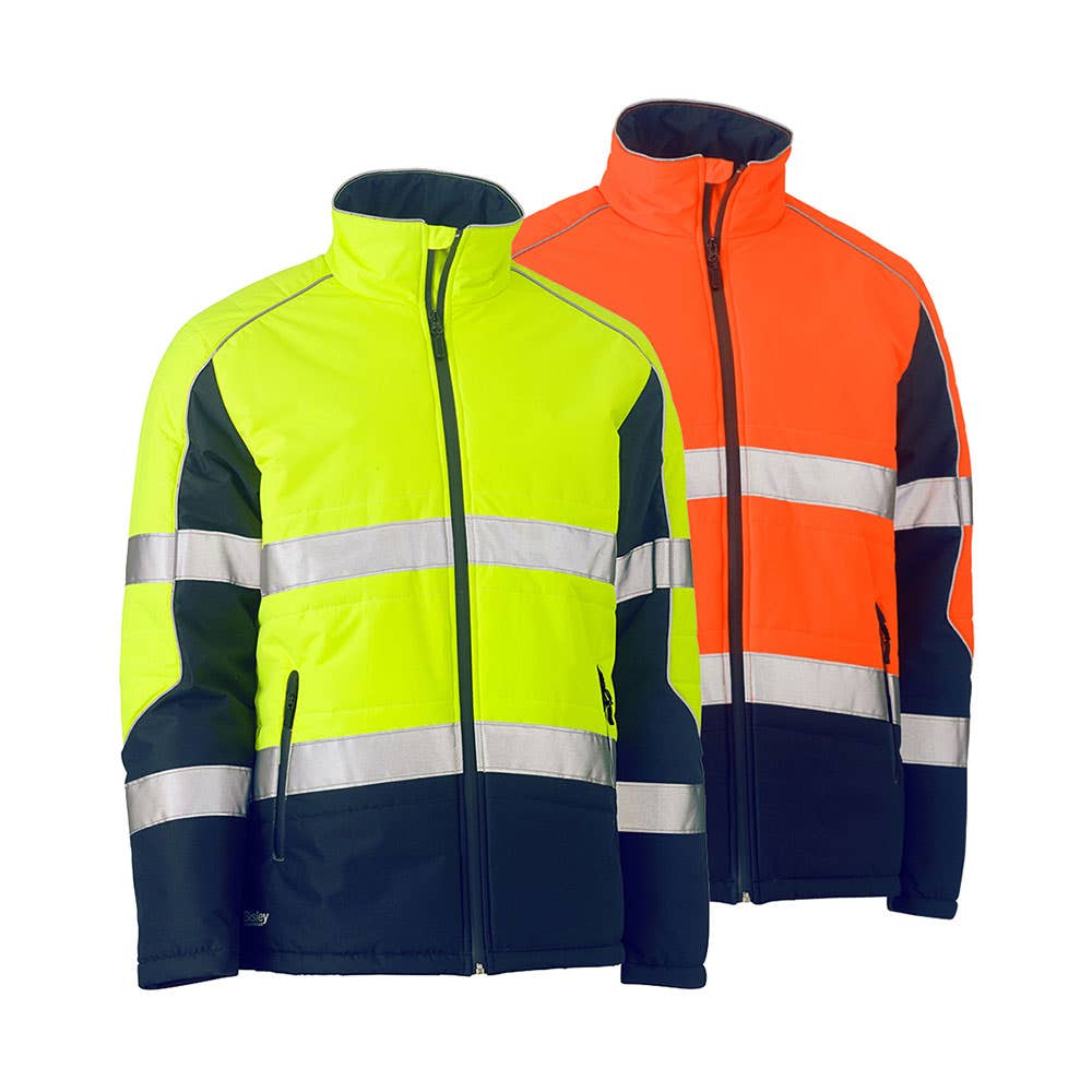 BJ6829T Hi-Vis Taped Puffer Jacket With Stand Collar BJ6829T