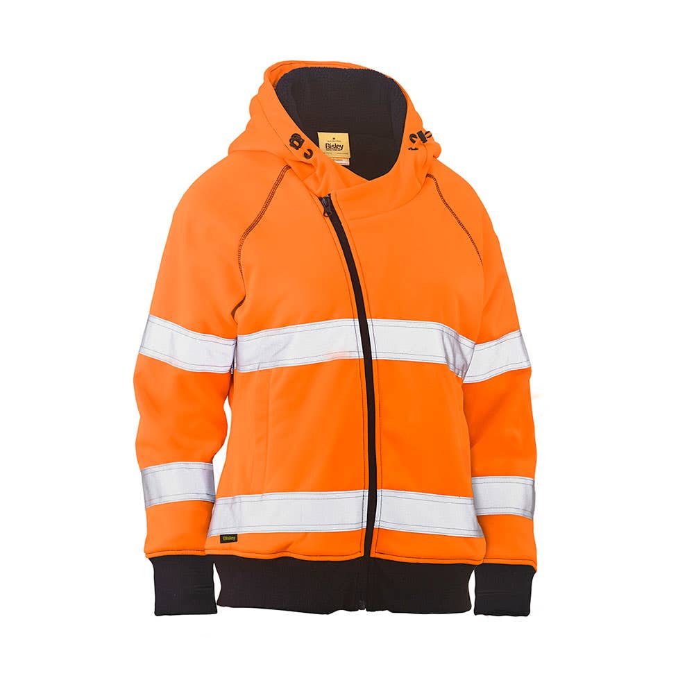 Hoodie Womens Taped Fleece Sherpa Lined Bisley 10 Orange BKL6819T_40017879_BKL6819T_BF6110