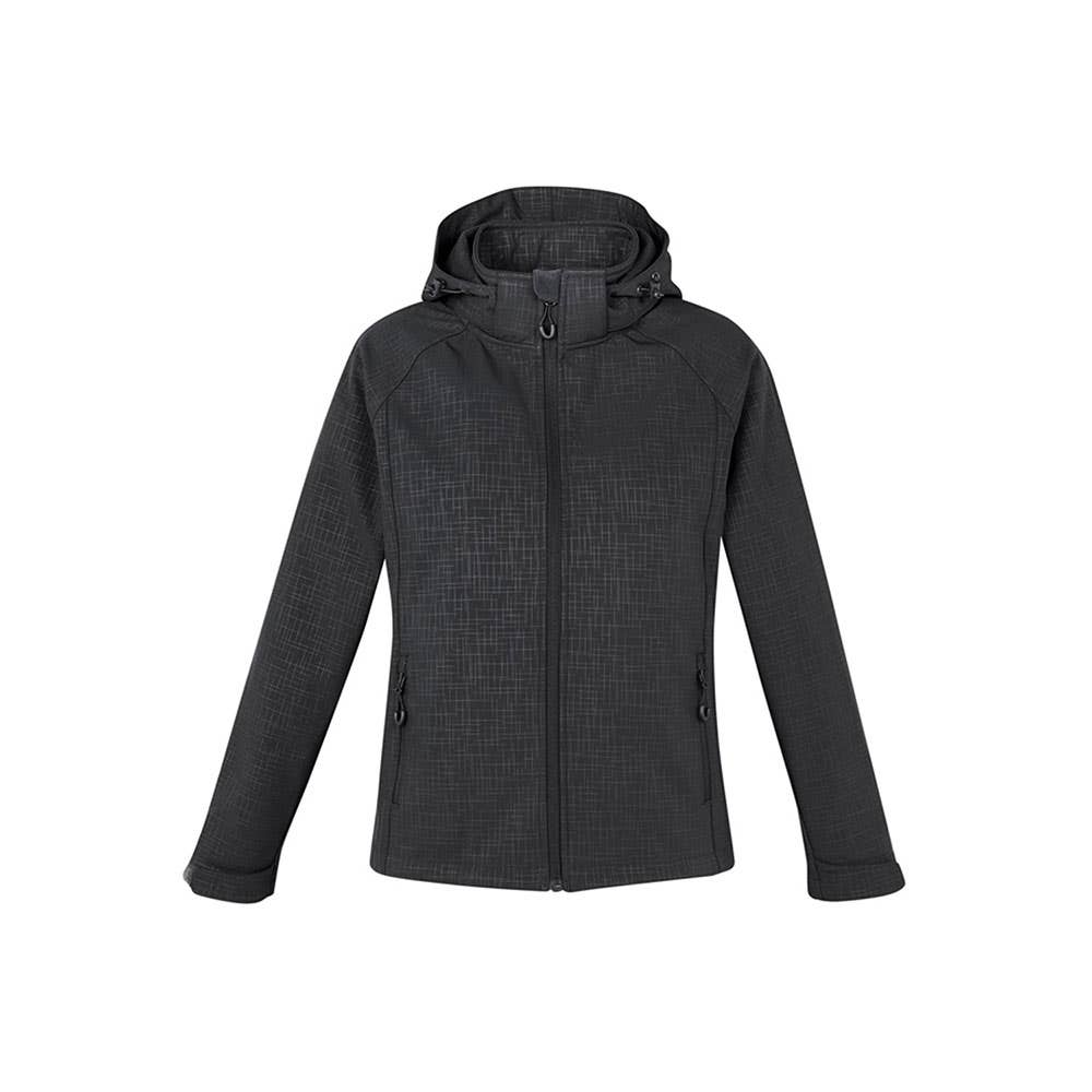 J135L Geo Women's Hooded Jacket Black L 40031374 J135L BLK L