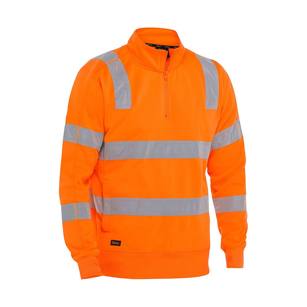 BK6814T Hi-Vis 1/4 Zip Taped Pullover 300gsm BK6814T