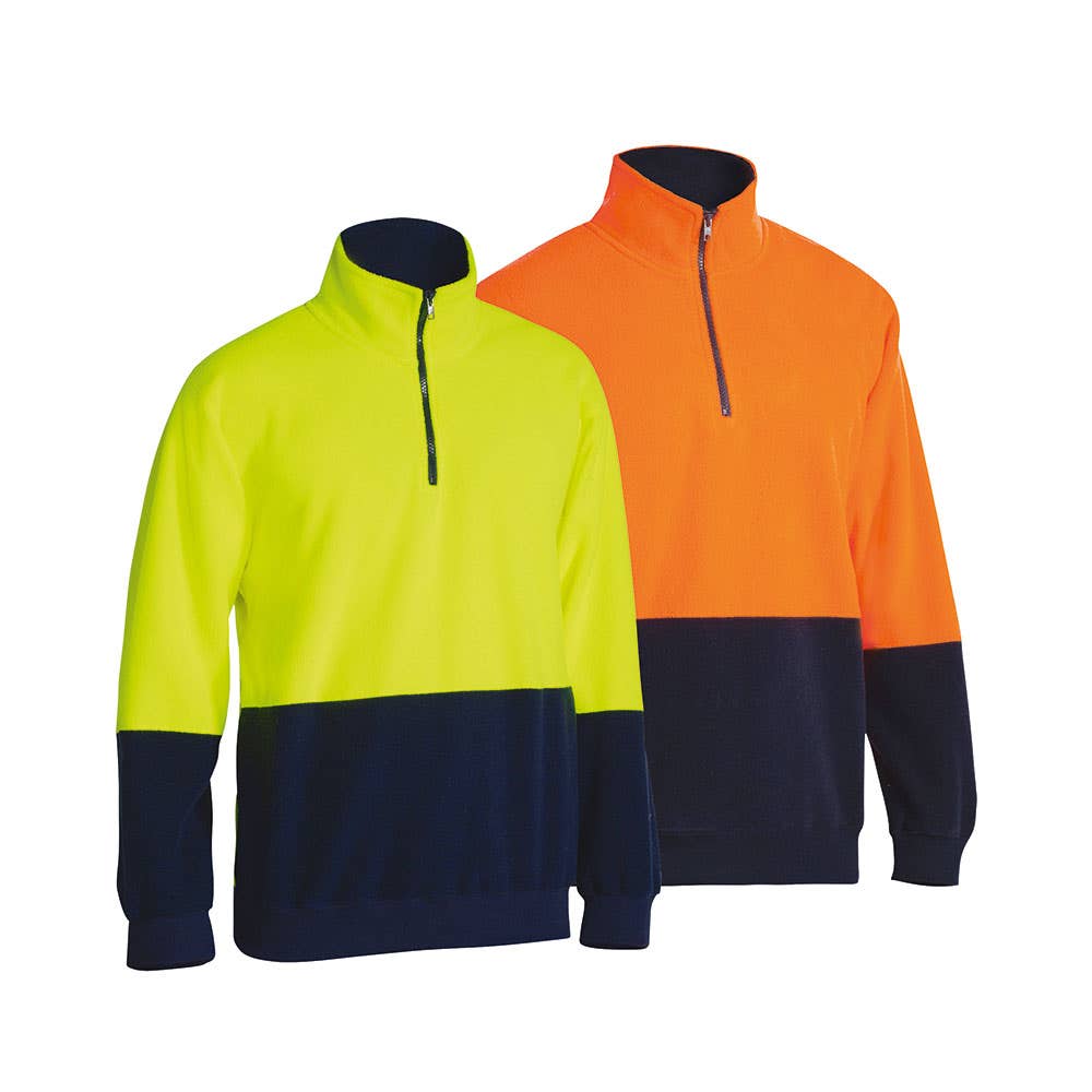 BK6889 Hi-Vis Zip Jumper 300gsm Gosford Quarries GOSQBK6889