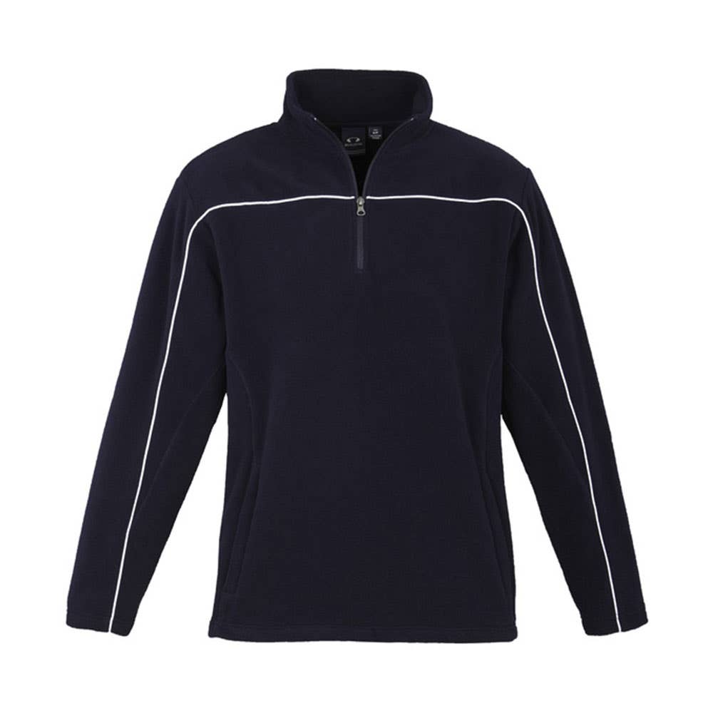 Jumper Polyester Fleece 1/2 Zip Core Navy/White Large Biz 281721 F235ML-NAV/WHT-L