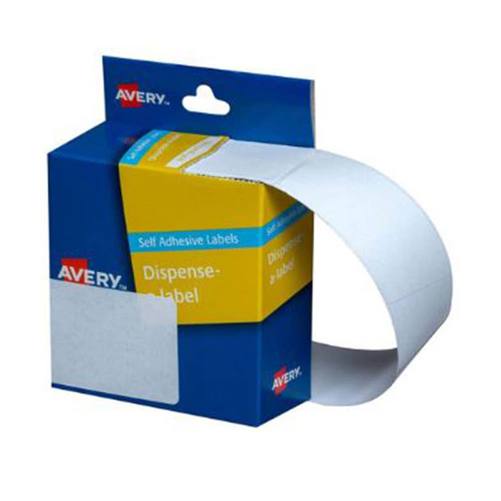 Avery Dispenser Labels 89X43mm Removable Rectangular White Pack 100 22535000 33853