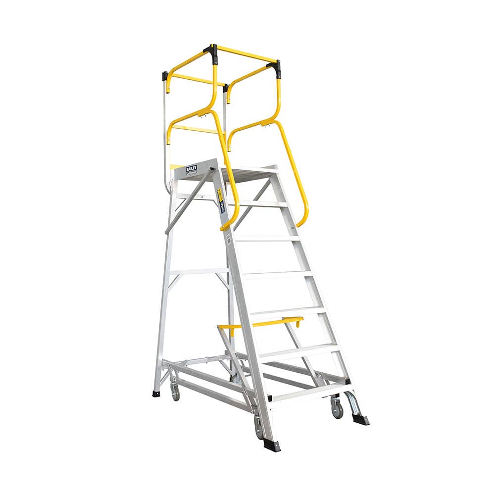 Aluminium Access Platform Ladder 1.93m 200kg – ATOM