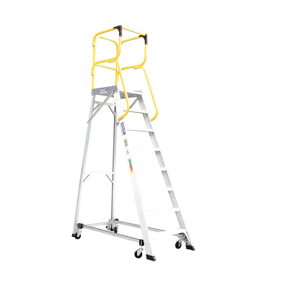 Aluminium Order Picking Platform 8 Steps 2.2m 150kg 40023614 FS13879