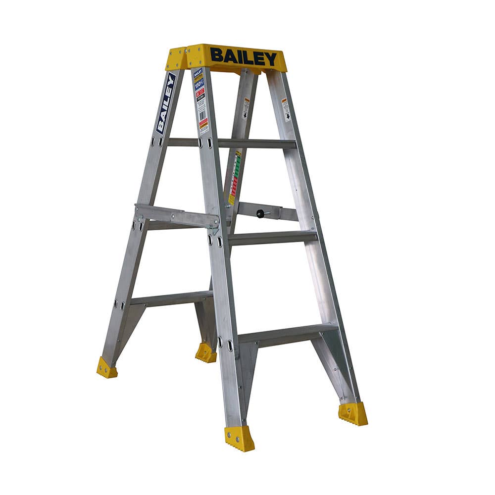 Double Sided Aluminium Ladder 1.2m 150kg 60021182 FS13961